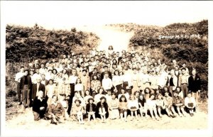 RPPC,  SENIOR M.Y.F. 1946  Graduating Co-Ed Class GIRLS/BOYS/TEACHERS  Postcard