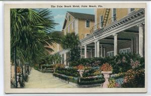 Palm Beach Hotel Palm Beach Florida 1920c postcard
