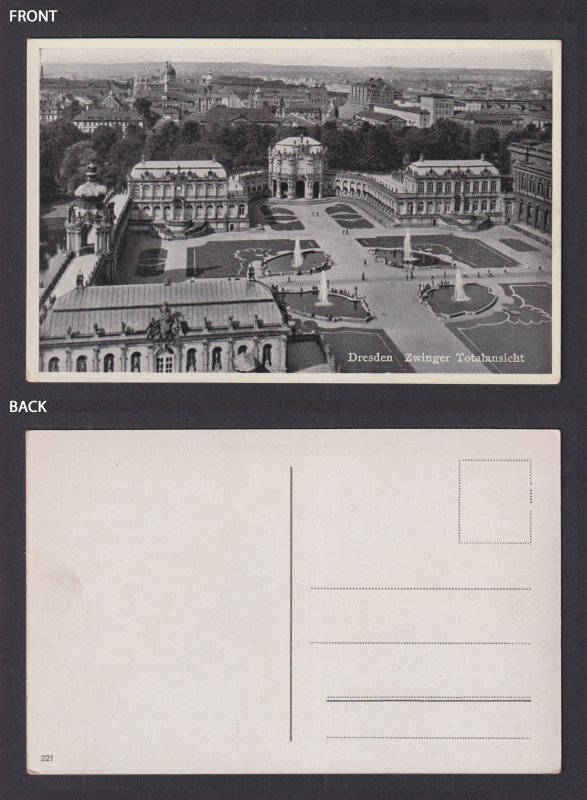 Vinatge postcard GERMANY Dresden Zwinger Palace