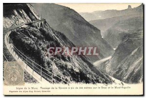 Old Postcard Row from the passage of the Mure rivoire a peak on the Drac and ...