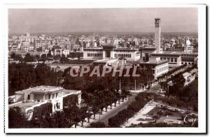 Old Postcard Morocco Casablanca Boulevard Gouraud and administrative buildings