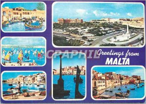 Modern Postcard Greetings from Malta