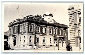 c1910's City Hall Medicine Hat Building Alberta Canada RPPC Photo Postcard