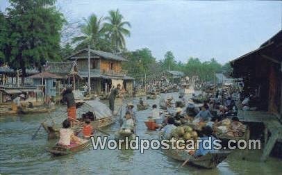 Wad Sai Floating Market Dhonburi Thailand Unused 