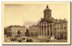 Old Postcard Brussels Place Royale