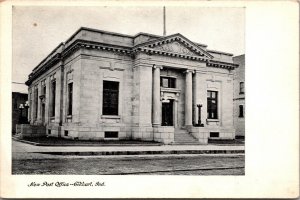 Postcard United States Post Office Building in Elkhart, Indiana