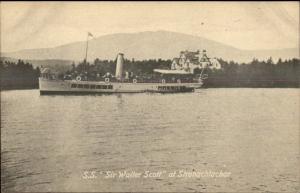 Stronachlachar Scotland Steamer Boat SS Sir Walter Scott c1910 Postcard