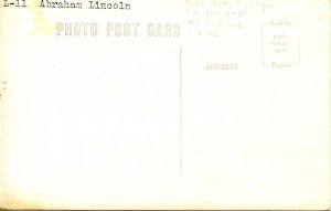 Abraham Lincoln     RPPC