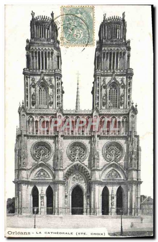 Old Postcard Orleans Cathedrale