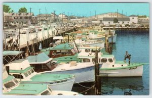 CAPE MAY NEW JERSEY NJ CAPE ISLAND MARINA SPORT FISHING FLEET READY TO GO 1970's