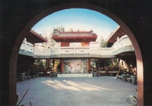 Canada Temple Courtyard At Dawn International Buddhist Society Ruchmond Briti...