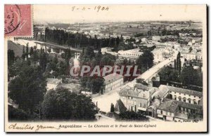 Old Postcard Angouleme Charente and the Holy bridge Cybard