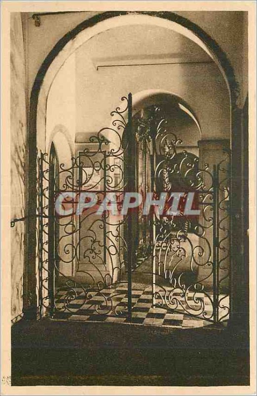 Old Postcard Parfumerie Molinard Grasse Forge Iron door of Entree du Musee Pr...