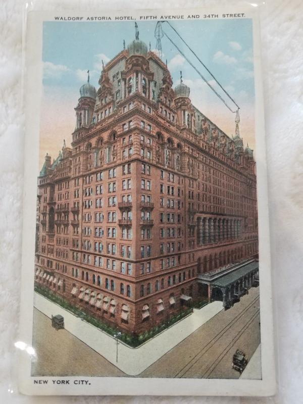 Antique Postcard entitled, Waldorf Astoria Hotel