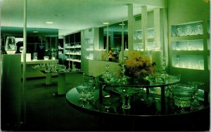 Steuben Exhibition Area Corning Glass Center New York NY Postcard VTG UNP 