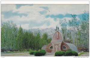 Picturesque Northern Church at Haines Junction,  Yukon,  40-60s