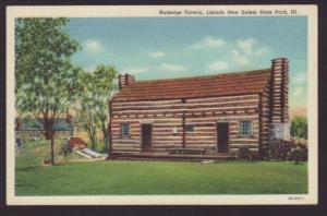 Rutlege Tavern,Lincoln New State Park,IL Postcard 