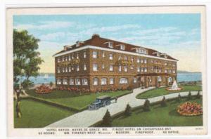 Hotel Bayou Havre de Grace Maryland 1920s postcard