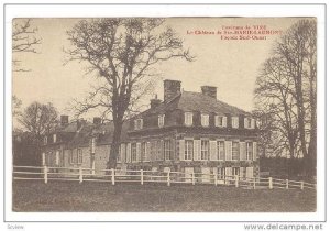 Environs de VIRE Le Chateau de Ste-MARIE-LAUMONT Facade Sud_Ouest, Calvados, ...