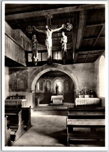 Castel Tirolo - La Cappella Italy Religious Sculpture Real Photo RPPC Postcard