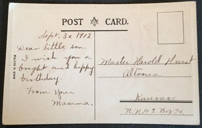 Postcard Unused writing on back “Hearty Congratulation” Flowers Embossed LB