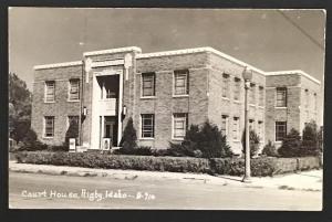 Court House Rigby Idaho Cecil C. Nixon  B714 Real Photo