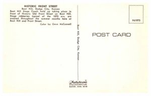 Postcard SHOPS SCENE Dodge City Kansas KS AR5347