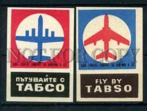 500336 BULGARIA TABSO Air line ADVERTISING Vintage match label