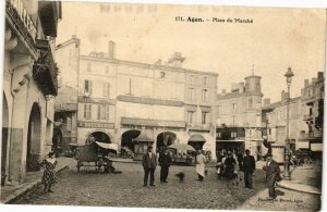 CPA AK AGEN-Place du Marche (264255)