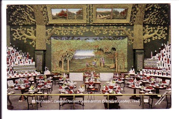 Fruit Exhibit, Canadian Pavilion Franco-British Exhibition Interior, London, ...