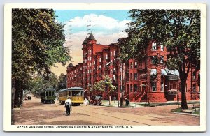 1916 Upper Genesis Street Olbiston Apartments Utica New York NY Posted Postcard