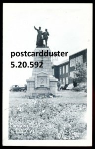 h3583 - HEBERTVILLE Quebec Postcard 1986 Monument Hebert
