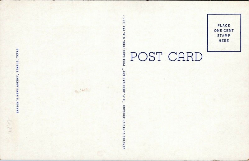 postcard TX - Temple High School