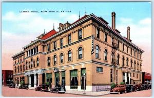 HOPKINSVILLE, Kentucky  KY   Roadside LATHAM HOTEL  ca 1930s-40s   Postcard