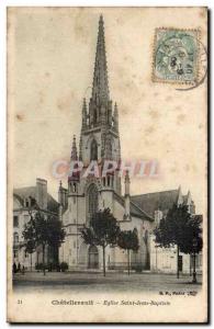 Chatellerault - Church of St. John the Baptist - Old Postcard