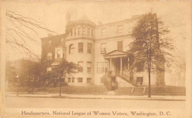 Washington DC National League of Women Voters HQ Real Photo Postcard AA68712