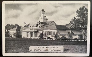 Vintage Postcard 1949 Famous Nystrom's Restaurant, Hackensack, New Jersey NJ