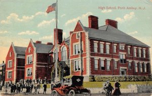 High School, Perth Amboy, New Jersey Middlesex County 1915 Antique Postcard Rare