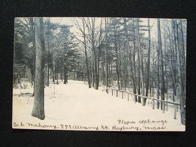 Old Postcard-Blue Hills.Metro Park System-Massachusetts