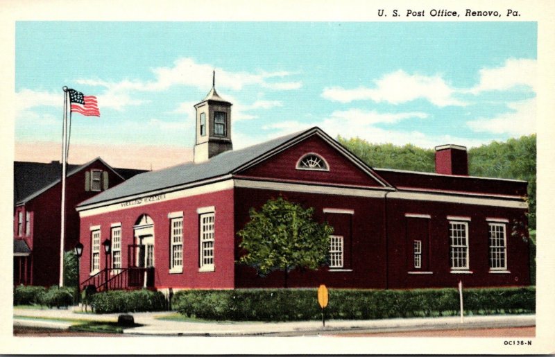 Pennsylvania Renovo Post Office Curteich