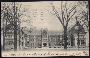 New York UTICA St. Lukes' Hospital Pub by A.J. Purvis pm1908 ~ Und/B