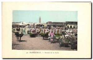 Old Postcard Marrakech Walk Straw