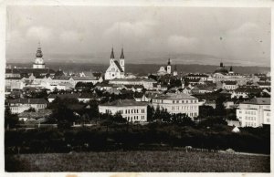 Czech Republic Kromeriz Celkovy Pohled Kroměříž Vintage RPPC 03.92