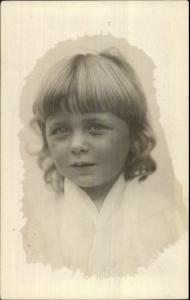Beautiful Young Girl - Fine Photography c1910 Real Photo Postcard