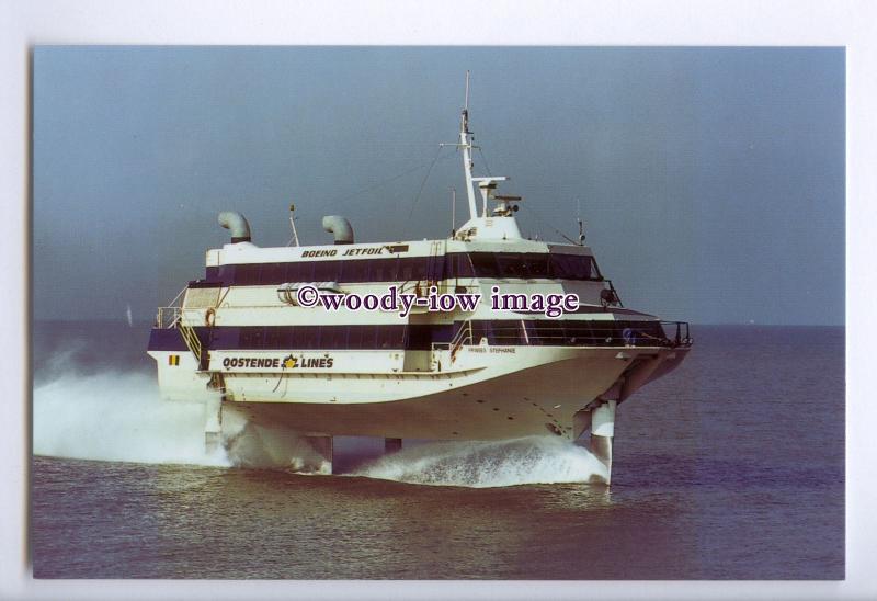 SIM0186 - Belgian Oostende Ferry - Prinses Stephanie , built 1981 - postcard 