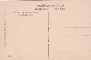 Cuba Havana Carreras de Caballos Oriental Race Track Horse Racing sk162