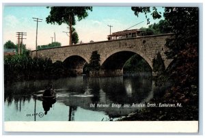 Eunkstown Maryland MD Postcard Old National Bridge Antietam Creek c1910 Vintage