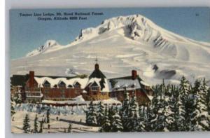 Linen Postcard-Timber Line Lodge-Mt Hood..Oregon/OR