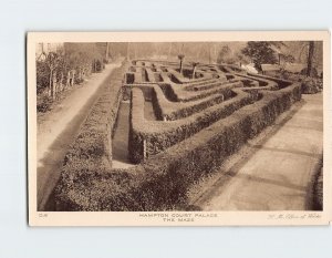 Postcard The Maze Hampton Court Palace England