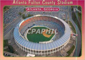 Postcard Modern Atlanta-Fulton County Stadium Baseball Atlanta Georgia